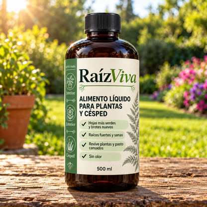 RaízViva - Nutriente líquido para plantas y césped